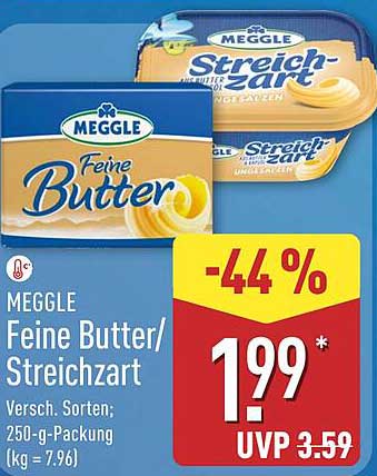MEGGLE Feine Butter/Streichzart 250-g-Packung