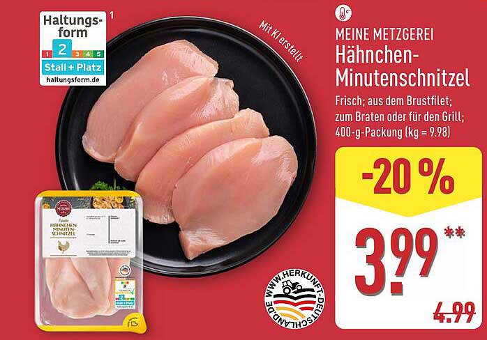 MEINE METZGEREI Hähnchen-Minutensteaks