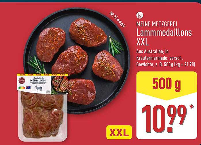 MEINE METZGEREI Lammmedaillons XXL