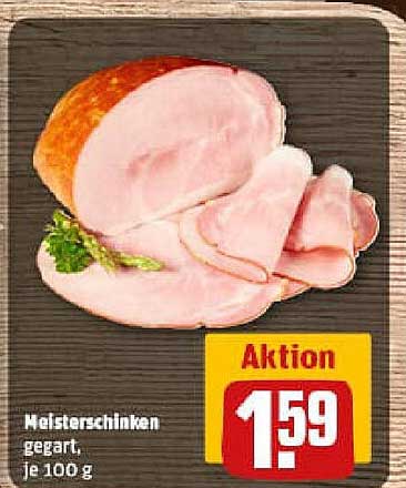 Meisterschinken gegart, je 100 g