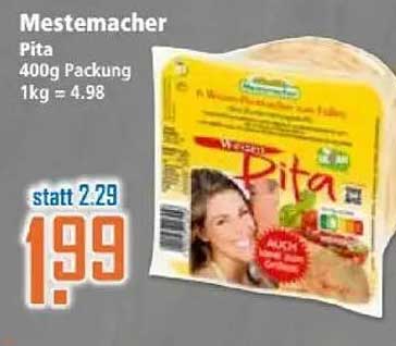 Mestemacher Pita 400g Packung
