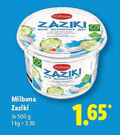 Milbona Zaziki nach griechischer Art - 500 g