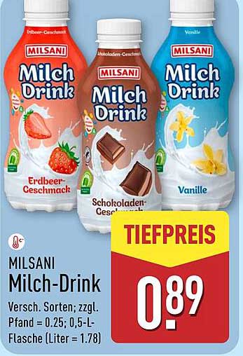 MILSANi Milch-Drink - Verschiedene Geschmacksrichtungen