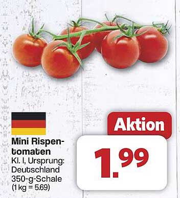 Mini Rispen-Tomaten 350-g-Schale