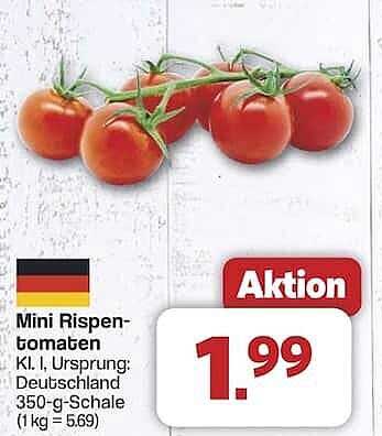 Mini Rispentomaten 350-g-Schale