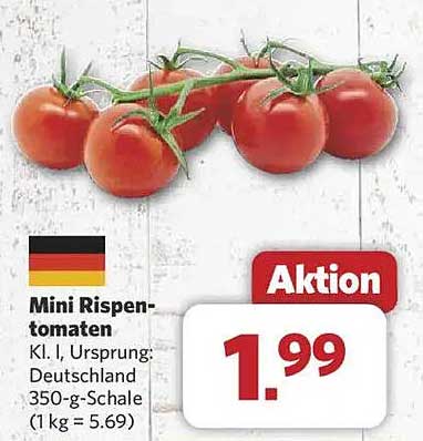 Mini Rispetomaten - 350-g-Schale nur 1,99 €