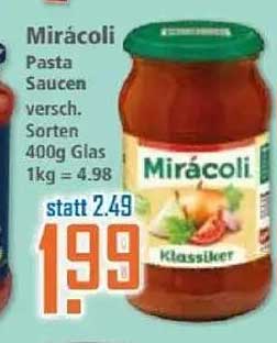 Mirácoli Pasta Sauce verschiedene Sorten 400g Glas