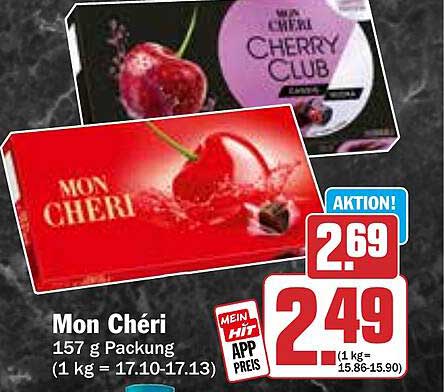 Mon Chéri 157 g Packung - Aktion!