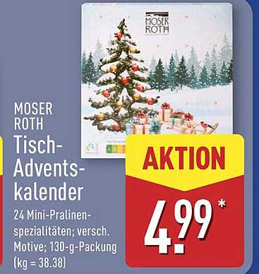 MOSER ROTH Tisch-Adventskalender