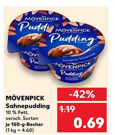 MÖVENPICK Sahnepudding 150 g, verschiedene Sorten