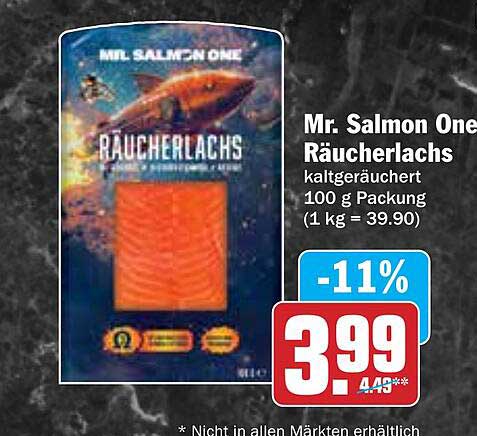 Mr. Salmon One Räucherlachs 100 g Packung