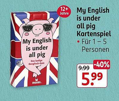My English is under all pig Kartenspiel