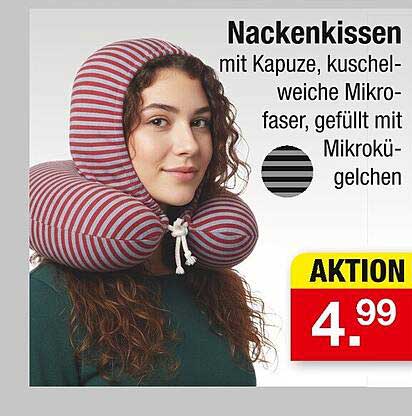 Nacken Kissen mit Kapuze