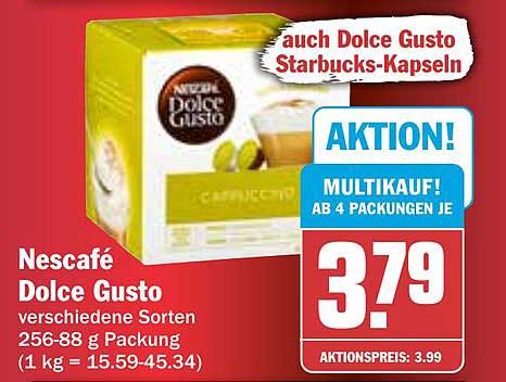 Nescafé Dolce Gusto – verschiedene Sorten