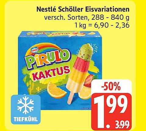 Nestlé Schöller Eisvariationen