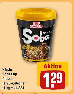 Nissin Soba Cup Classic, je 90-g-Becher