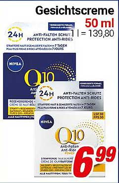 NIVEA Q10 Anti-Falten Schutz Gesichtscreme 50 ml