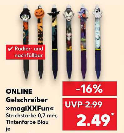 ONLINE Gelschreiber »magiXXFun« - Strichstärke 0,7 mm, Tintenfarbe Blau