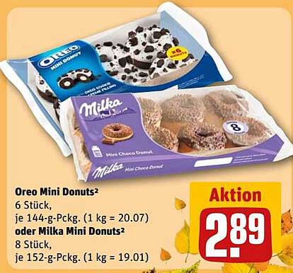 Oreo Mini Donuts oder Milka Mini Donuts – Aktionspreis!