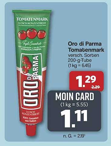 Oro di Parma Tomatenmark 200-g-Tube
