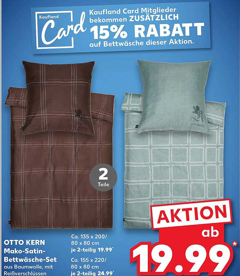 OTTO KERN Mako-Satin-Bettwäsche-Set