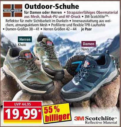 Outdoor-Schuhe für Damen und Herren zum Sonderpreis
