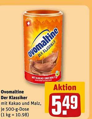 Ovomaltine Der Klassiker mit Kakao und Malz, je 500-g-Dose