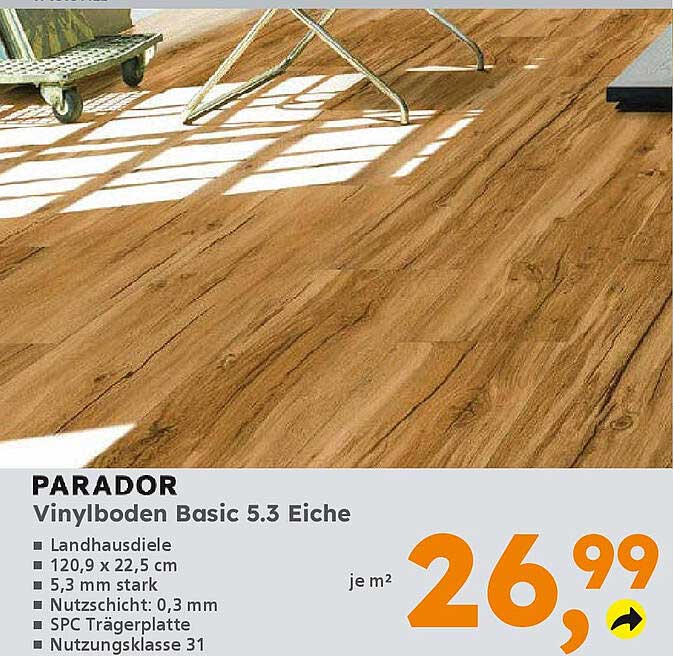 PARADOR Vinlyboden Basic 5.3 Eiche