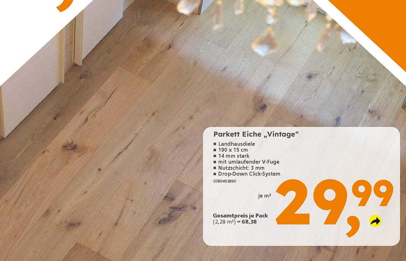 Parkett Eiche „Vintage“