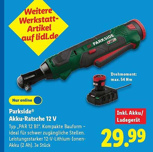 Parkside® Akku-Ratsche 12 V