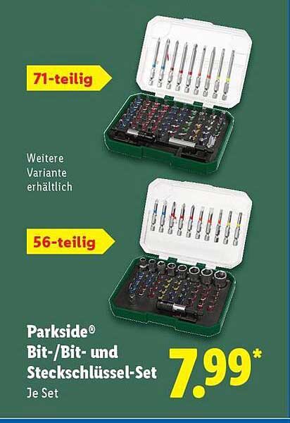 Parkside® Bit-/Bit- und Steckschlüssel-Set