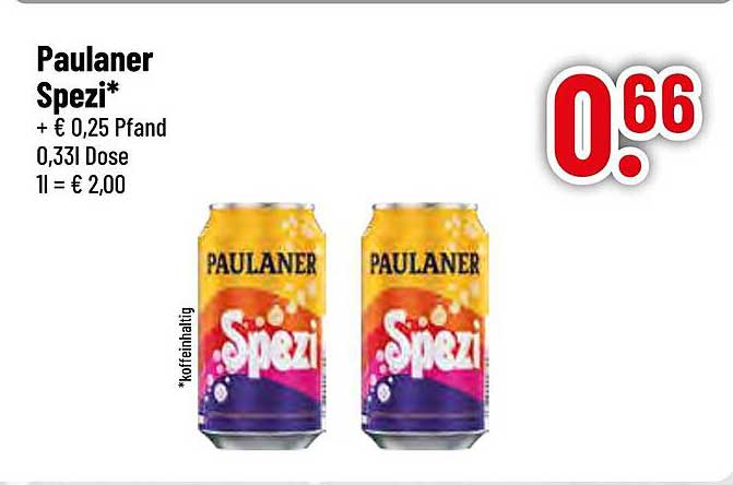 Paulaner Spezi 0,33l Dose
