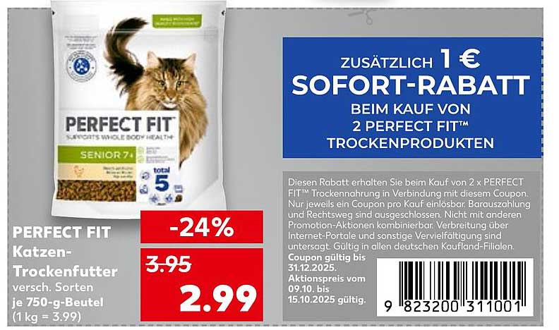 PERFECT FIT Katzen-Trockenfutter - versch. Sorten 750-g-Beutel