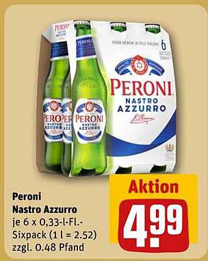 Peroni Nastro Azzurro Sixpack
