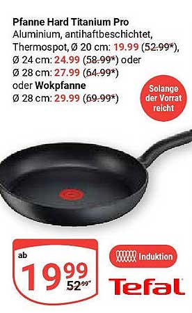 Pfanne Hard Titanium Pro von Tefal – Hochwertige Antihaftpfanne