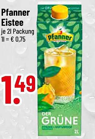 Pfanner Eistee - der grüne Genuss