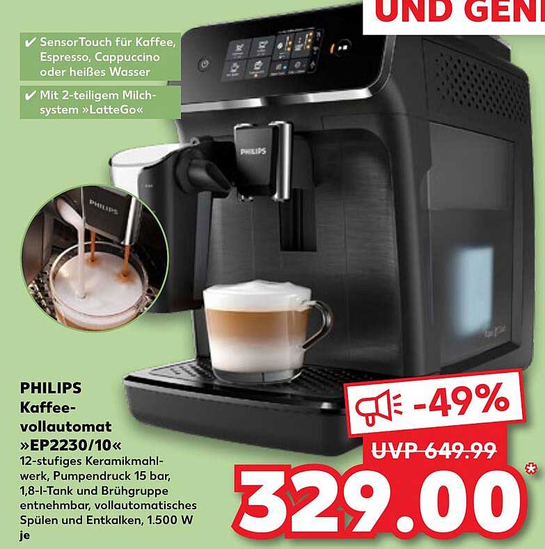PHILIPS Kaffeevollautomat »EP2230/10«