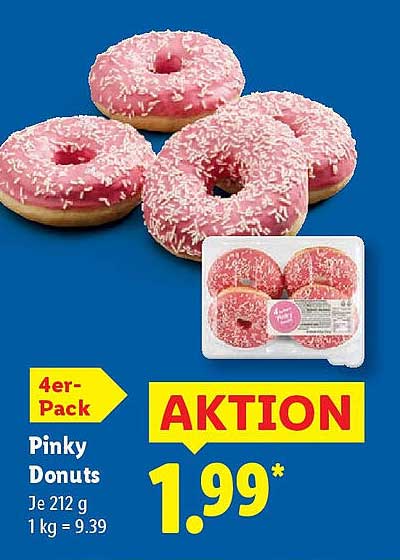 Pinky Donuts - 4er-Pack