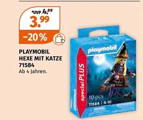 PLAYMOBIL Hexe mit Katze 71584