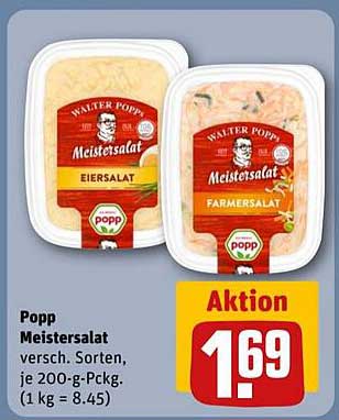 Popp Meistersalat - Eiersalat und Farmersalat