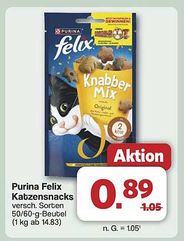 Purina Felix Knabber Mix Katzensnacks