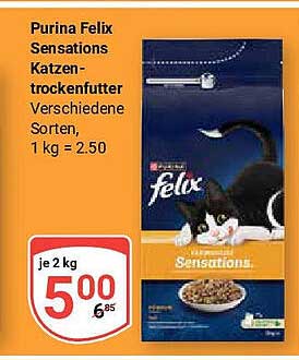Purina Felix Sensations Katzen-Trockenfutter - Verschiedene Sorten