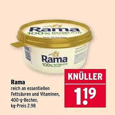 Rama 100 % natürliche Butteralternativen, 400-g-Becher