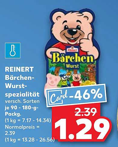 REINERT Bärchen-Wurst - Wurst-Spezialität