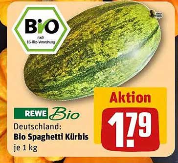 REWE Bio Spaghetti Kürbis je 1 kg