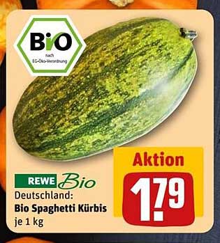 REWE Bio Spaghetti Kürbis je 1 kg