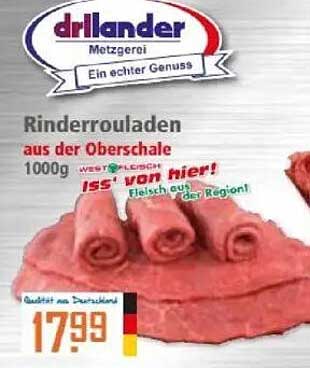 Rinderrouladen aus der Oberschale 1000g