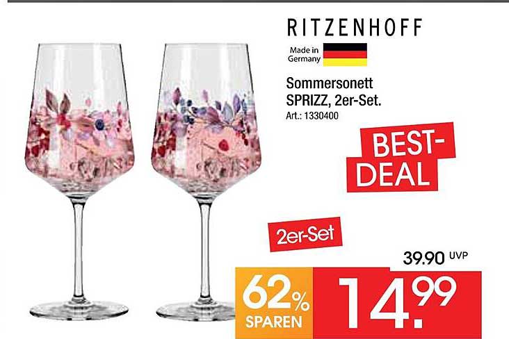 Ritzenhoff Sommersonnette SPRIZZ, 2er-Set