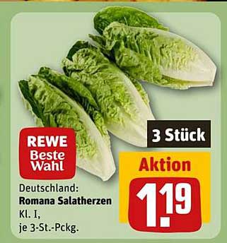 Romana Salatherzen Kl. I - Aktion 3 Stück