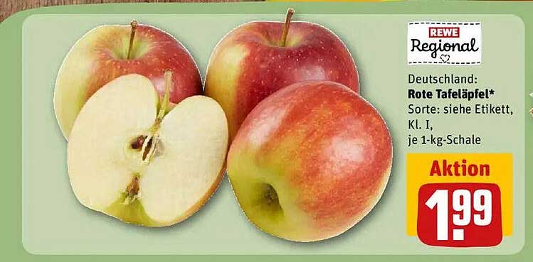 Rote Tafeläpfel - Aktion im REWE Kaufpark-Prospekt
